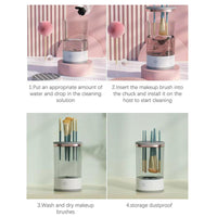 New silicone electric cosmetic brush cleaner makeup brush